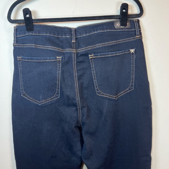 Nanette Lepore Women's Belle High Rise Bootcut Jeans Dark Blue Denim Pants Sz 14 - Picture 8 of 12